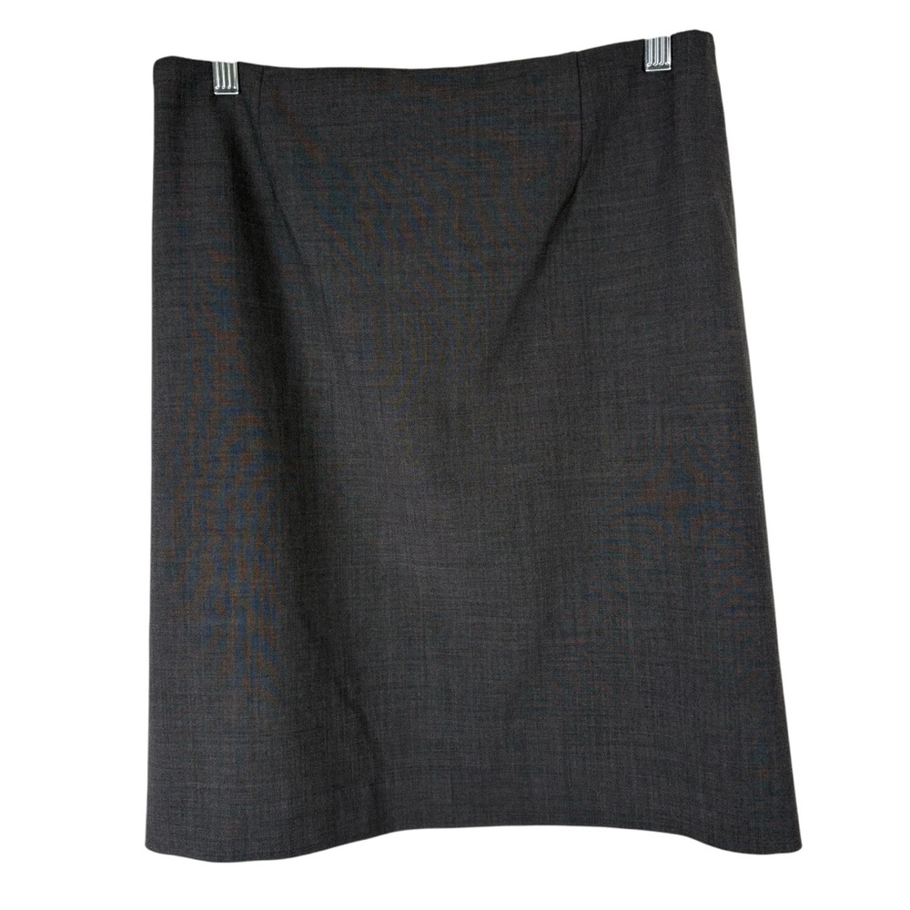 Theory Women’s 10 Gray A Line Pencil Straight Knee Length Skirt Career Work